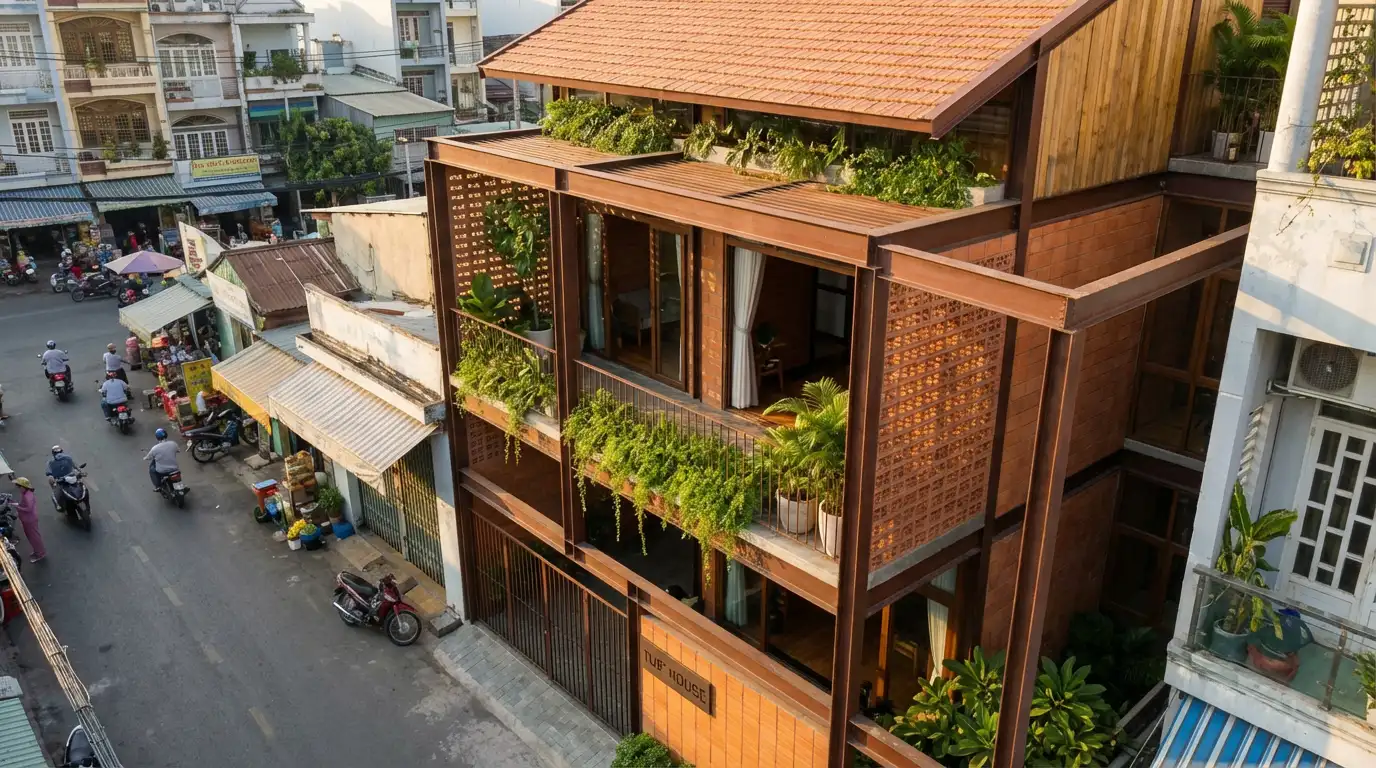 Nhà phố Tuệ — Nhà phố 3-trong-1